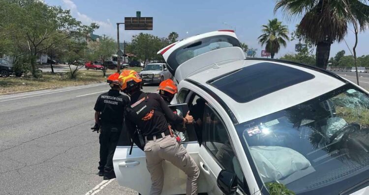 Atienden accidente vial en Guadalupe