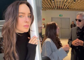 Belinda y Andrea Bocelli sorprenden con un palomazo previo al Mundial 2026