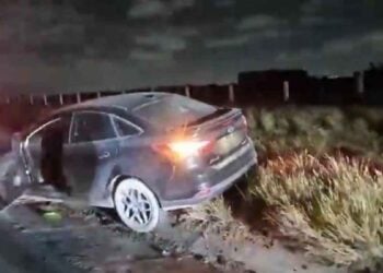 aparatoso accidente Viaducto Reynosa