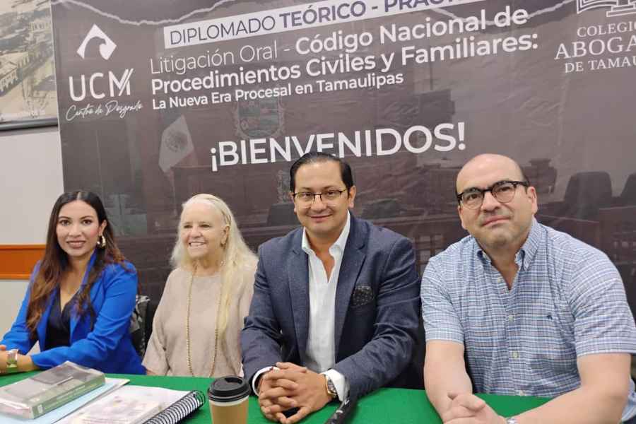 Colegio de Abogados de Tamaulipas A.C. inaugura diplomado sobre el Nuevo Código Nacional de Procedimientos Civiles y Familiares