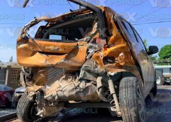 Conductor ignora señal de alto y provoca choque múltiple en Ciudad Madero, Tamaulipas