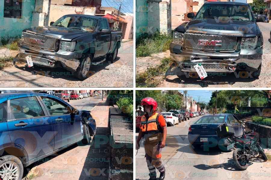 Conductor omite alto y provoca aparatoso choque en Ciudad Victoria, Tamaulipas