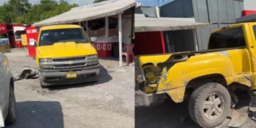 Conductor se queda dormido y provoca choque en Matamoros, Tamaulipas