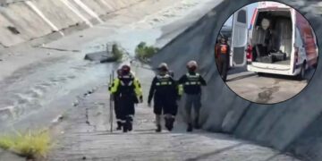 Continúa búsqueda de jovencito que fue arrastrado por la corriente en Monterrey, NL