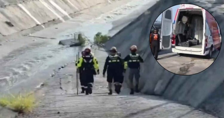 Continúa búsqueda de jovencito que fue arrastrado por la corriente en Monterrey, NL
