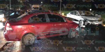 Cuatro lesionados tras choque múltiple en Ciudad Victoria, Tamaulipas