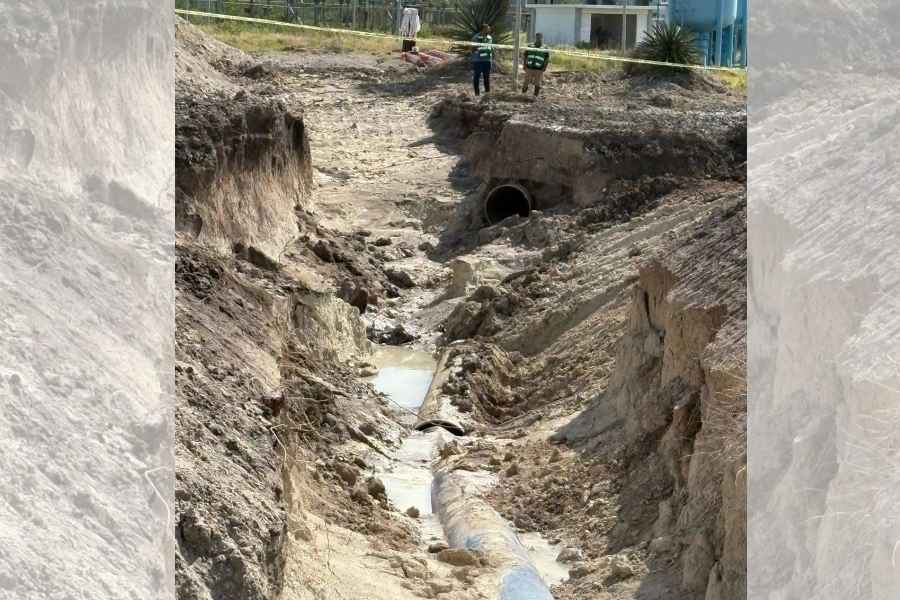 Daño en Acueducto Guadalupe Victoria afectará servicio de agua en Cd. Victoria, Tamaulipas