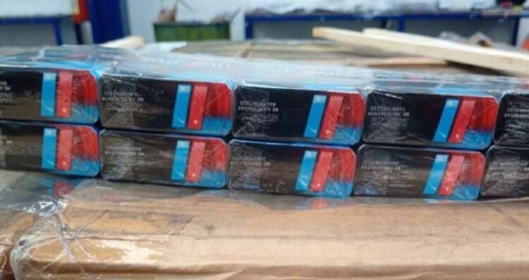 Decomisan más de un millón de cigarrillos ilegales en AICM de Ciudad de México