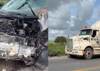 Dos heridos graves tras choque en carretera Matamoros-Reynosa en Tamaulipas