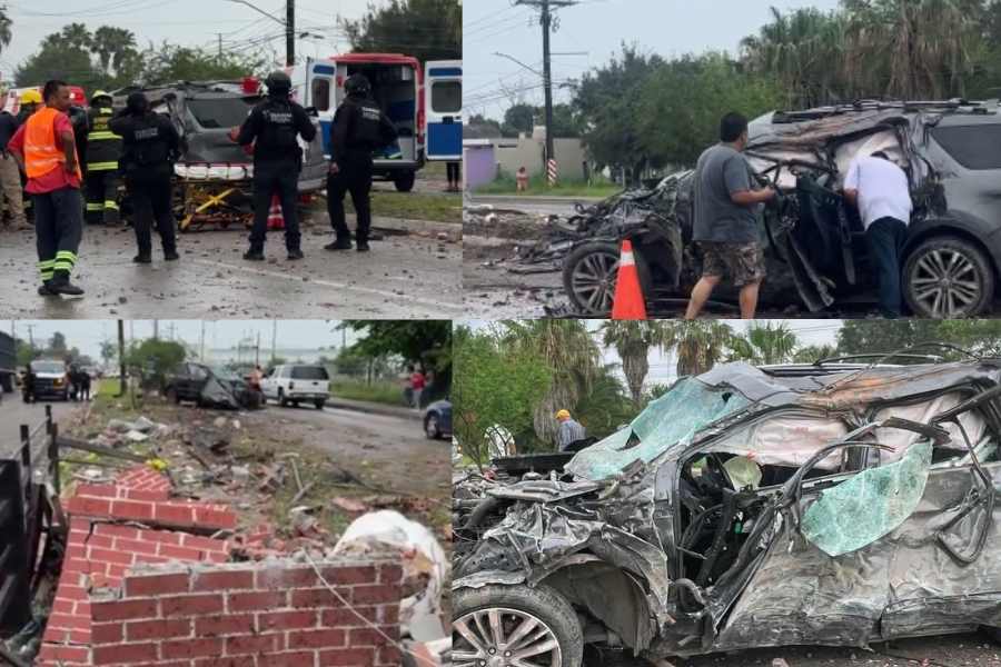 Dos mujeres lesionadas tras fuerte choque en Matamoros, Tamaulipas