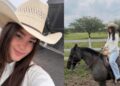 Emily Cinnamon Álvarez presume estilo vaquero durante paseo