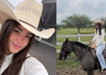 Emily Cinnamon Álvarez presume estilo vaquero durante paseo