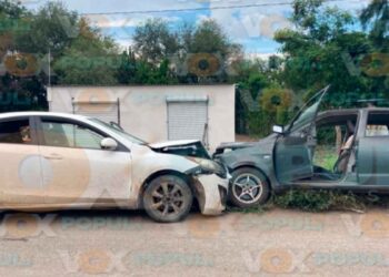 Encontronazo invadir carril en Güémez
