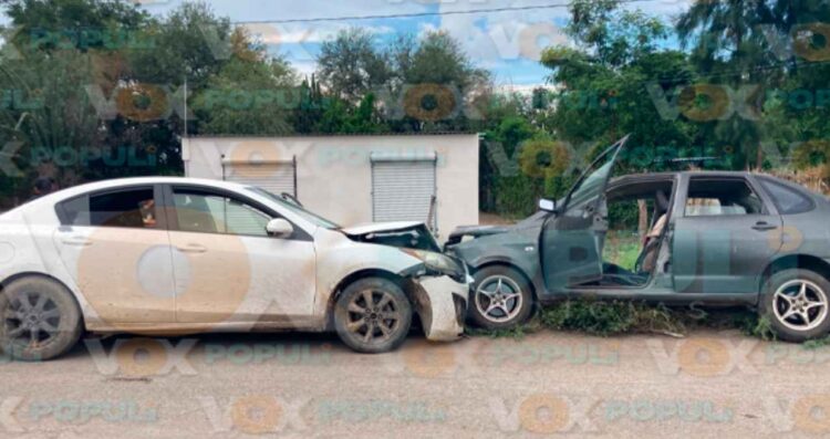 Encontronazo invadir carril en Güémez