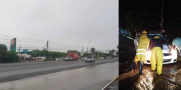 FOTOS: Lluvias dejan encharcamientos y calles inundadas en Ciudad Victoria, Tamaulipas