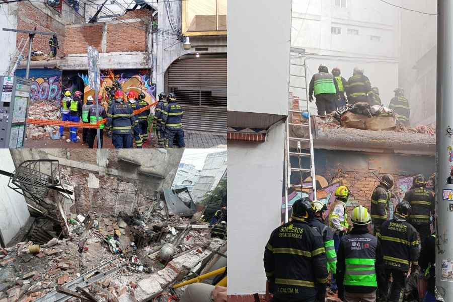 Fallece persona tras colapso de vivienda en la colonia Roma de la CDMX; rescatan a una adulta mayor