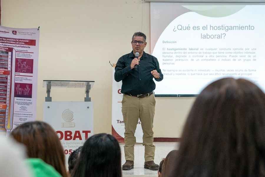Fortalece STPS cultura de prevención contra el acoso y hostigamiento en el COBAT