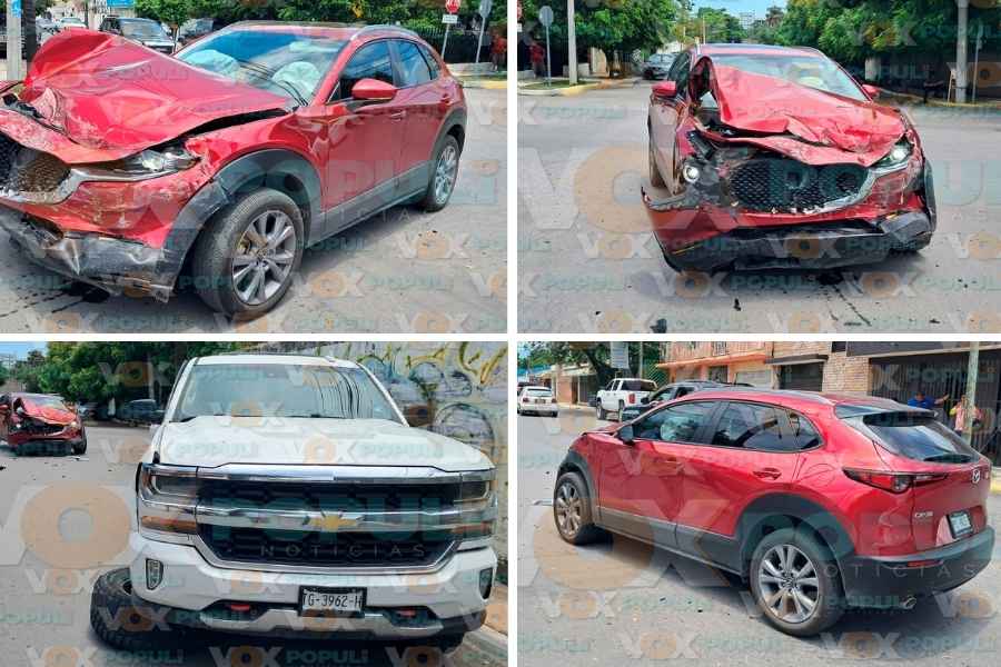 Fuerte choque por omisión de alto deja lesionados en Ciudad Victoria, Tamaulipas