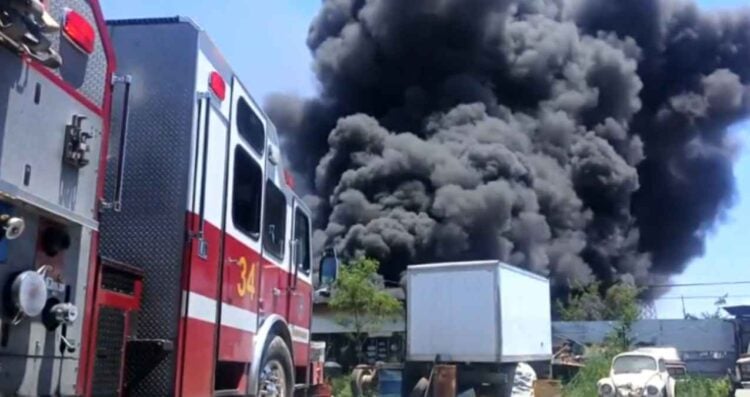 incendio terreno Escobedo