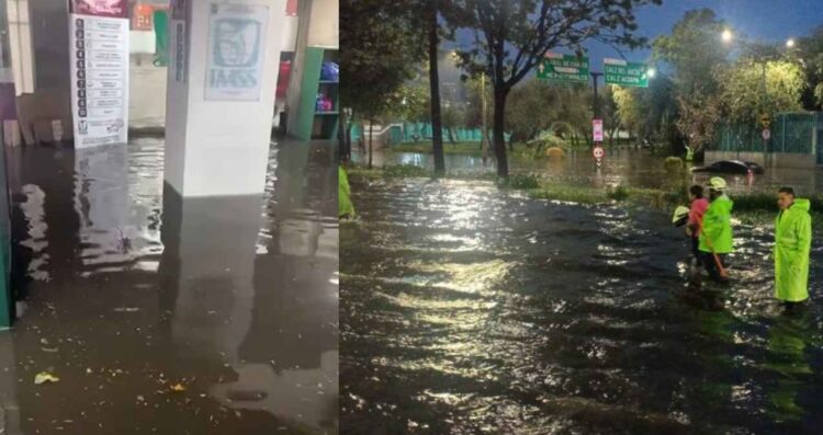fuerte lluvia CDMX afectaciones