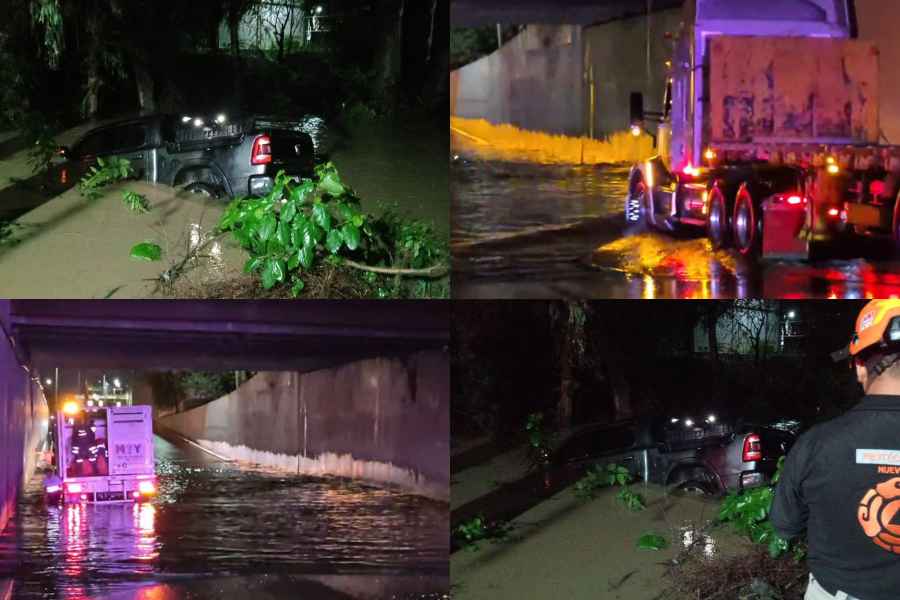Fuertes lluvias provocan inundaciones en diferentes municipios de Nuevo León