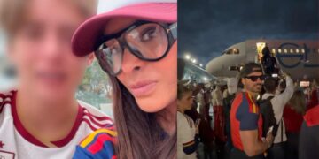 Galilea Montijo vive jornada futbolera junto a Isaac Moreno y su hijo Mateo