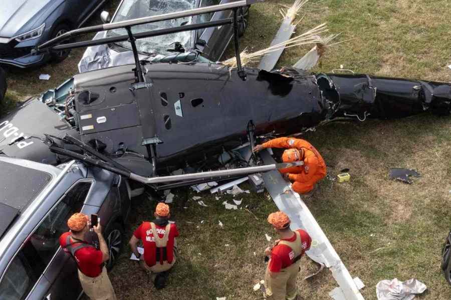 Helicópteros chocan en pleno vuelo y dejan seis víctimas fatales en Río de Janeiro, Brasil
