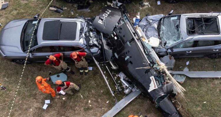 Helicópteros chocan en pleno vuelo y dejan seis víctimas fatales en Río de Janeiro, Brasil