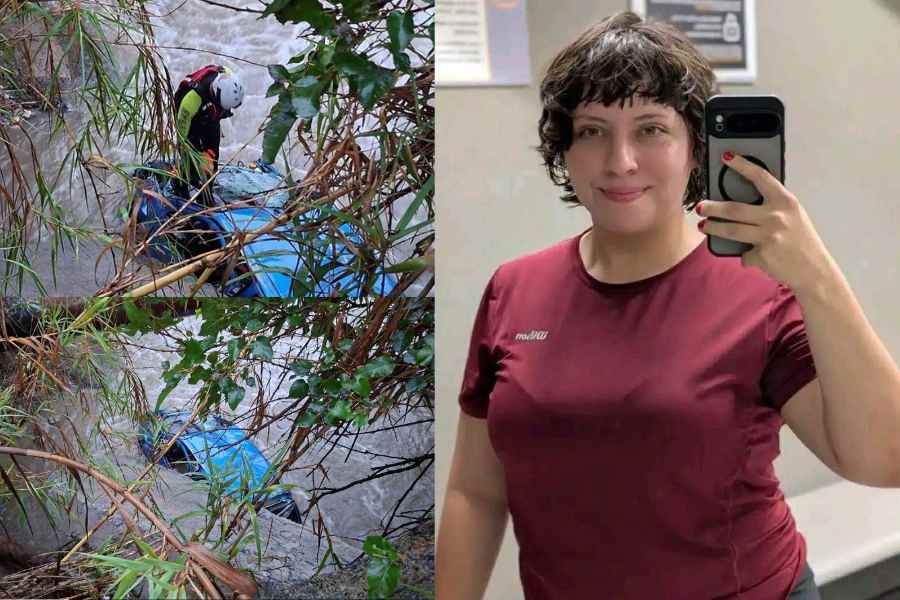Identifican a mujer que desapareció tras ser arrastrada por la corriente en Guadalupe, NL, tras las intensas lluvias