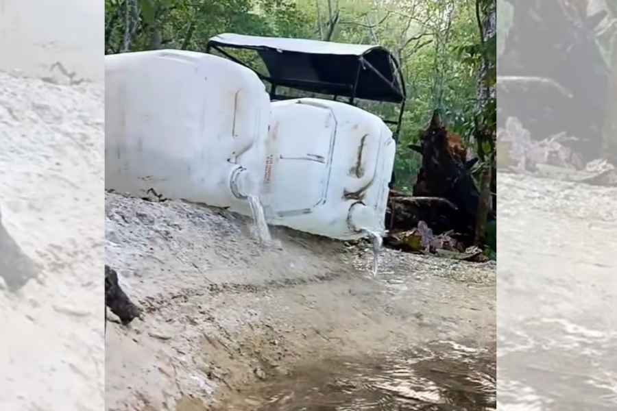 Instalan bebederos para fauna silvestre ante calor extremo en El Cielo, Tamaulipas