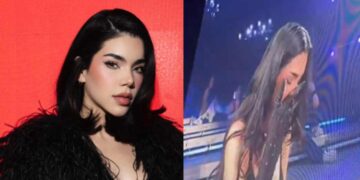Kenia Os rompe en llanto en pleno concierto y desata rumores de separación