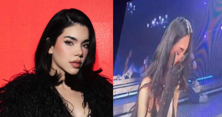 Kenia Os rompe en llanto en pleno concierto y desata rumores de separación