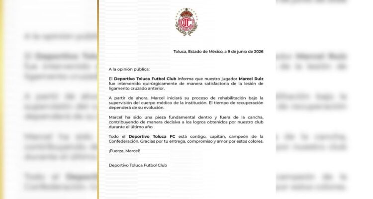 Marcel Ruiz operado