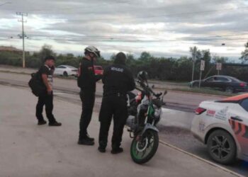 Motociclista embestido en Pesquería