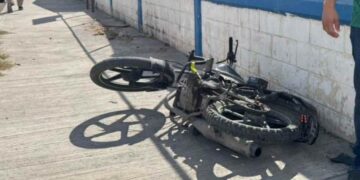 Motociclista hospital accidente en Matamoros