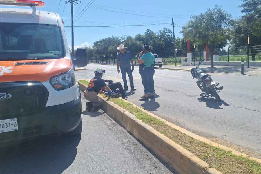 Motociclista lesionado General Terán (1)