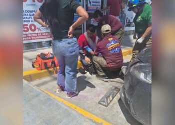 Motociclista lesionado choque en Matamoros