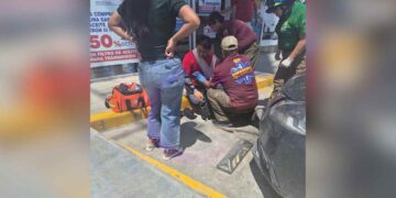Motociclista lesionado choque en Matamoros