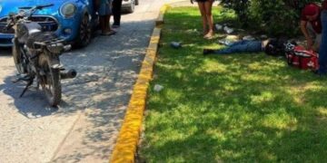 motociclista lesionado ruta El Mante