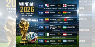 Mundial 2026: ¿Dónde transmitirán EN VIVO los partidos de este 27 de junio y a qué hora?