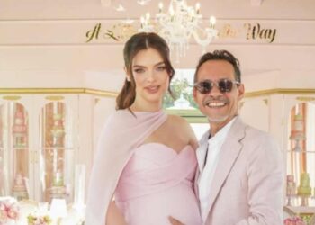 Nadia Ferreira y Marc Anthony celebran lujoso baby shower en Miami