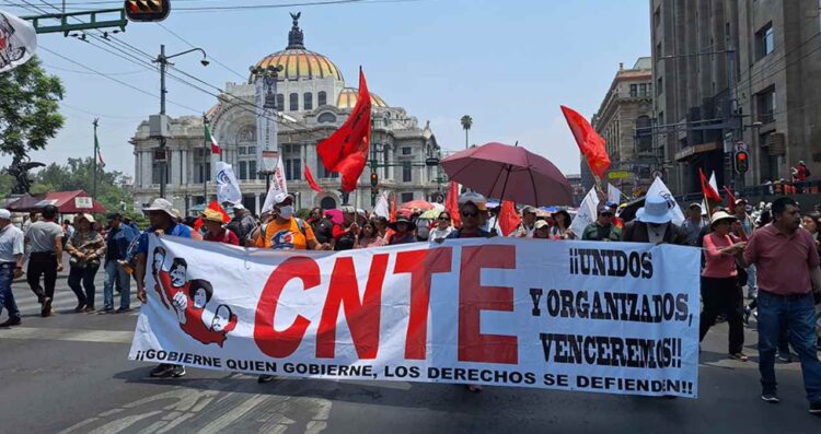 CNTE exige claridad a Sheinbaum sobre rumbo de negociación