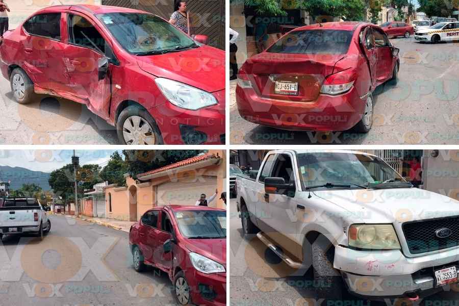 Omisión de alto provoca choque múltiple con un lesionado en Ciudad Victoria, Tamaulipas