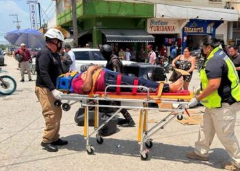Pareja hospitalizada choque en El Mante