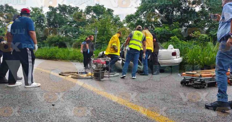 Pierde el control al salir de curva y protagoniza fuerte choque en Llera, Tamaulipas
