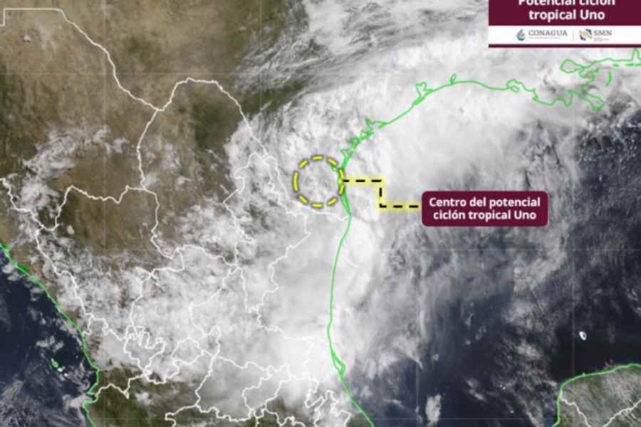 Potencial Ciclón Tropical Uno se forma frente a costas de Tamaulipas; así luce