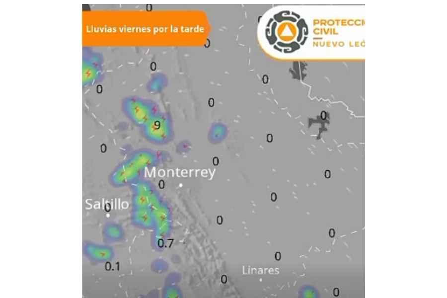 Prevén lluvias y tormentas eléctricas en Nuevo León este viernes: ¿Cuáles serán los municipios afectados?