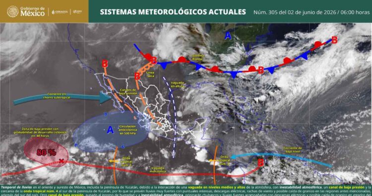 Pronóstico de lluvias intensas y granizo, según el SMN: ¿Qué estados de México se verán afectados hoy?