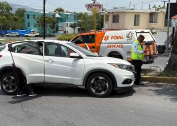 Reportan accidente vial Monterrey