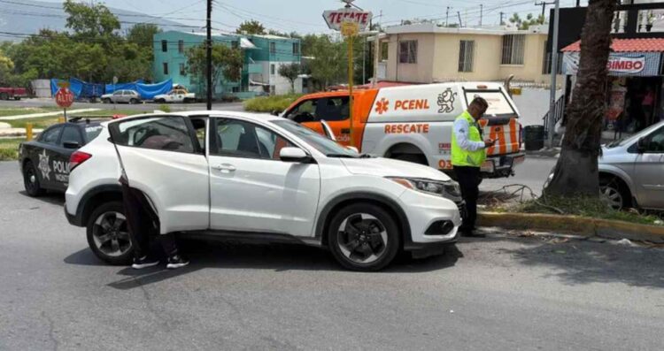 Reportan accidente vial Monterrey